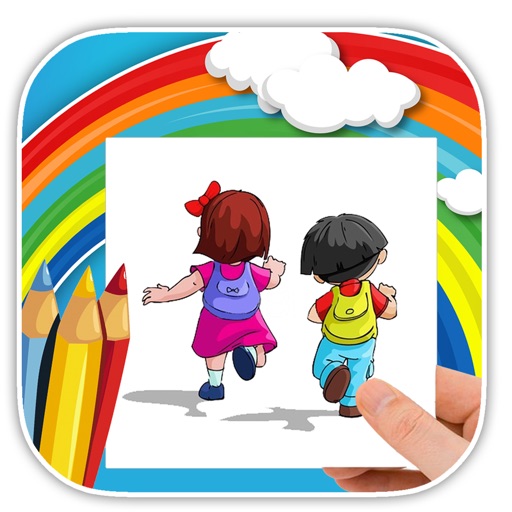 Kids Coloring Game For Girl Explorer Version icon
