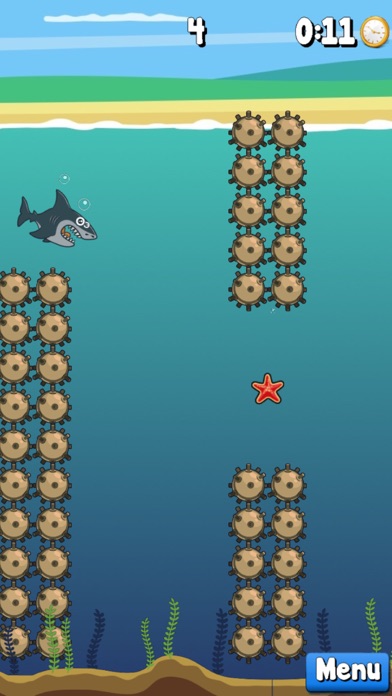 Screenshot #1 pour Splashy Sharky - Don’t get mines in endless road!