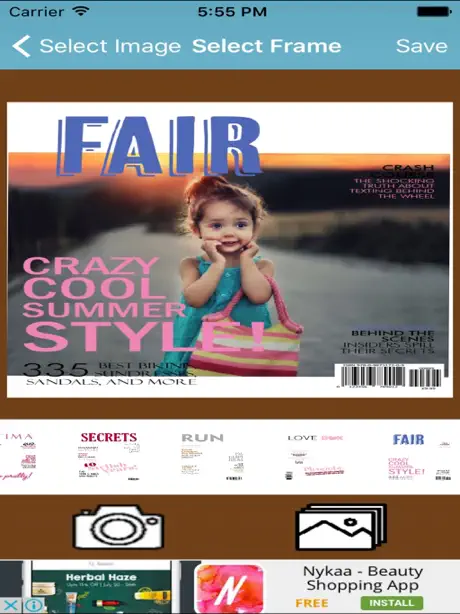 Photo In Magazine Picture Frames
