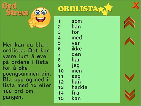 OrdStress Bokmål screenshot 3