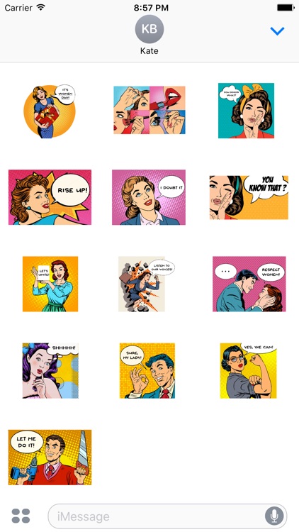 Women's Day - Text Message Stickers Pack