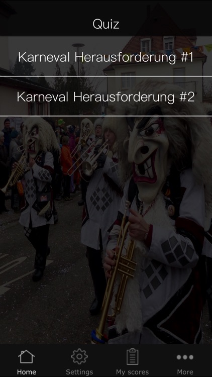 Karneval und Fasching Quiz Spiel App auf Deutsch