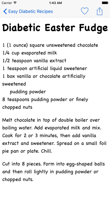 Easy Diabetic Recipes