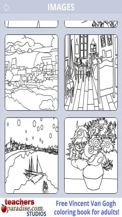 Van Gogh Paintings - Coloring Book for Adults screenshot-3