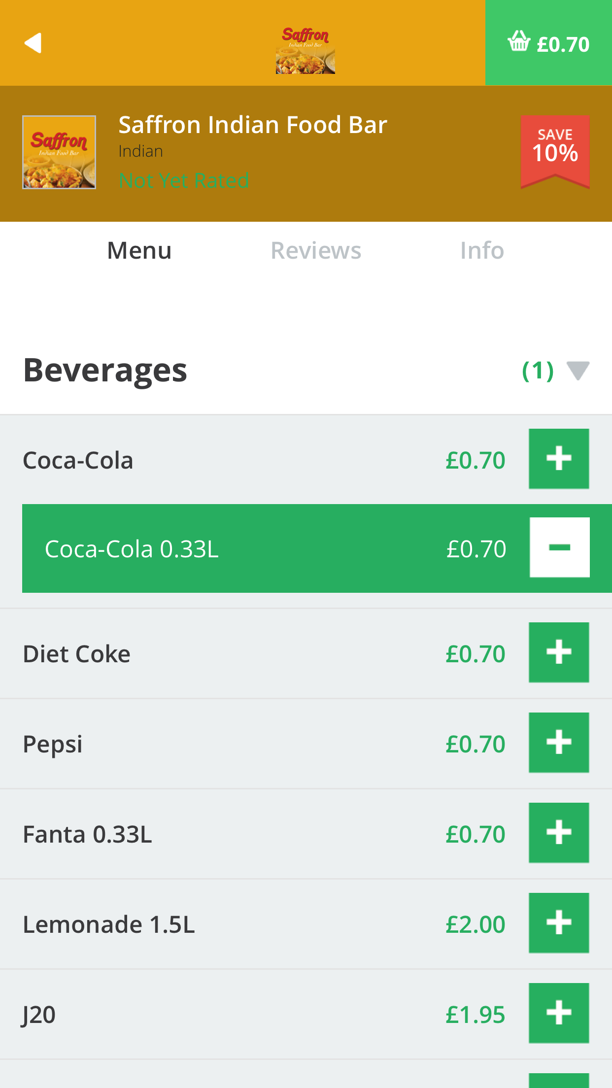 Saffron Indian Food Bar screenshot 4