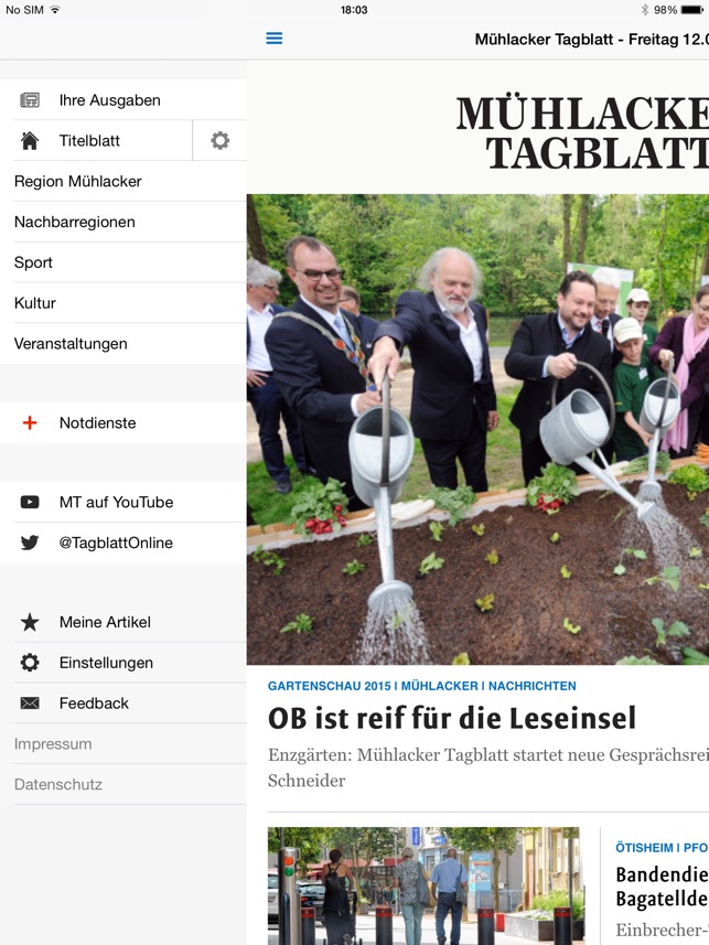 Mühlacker Tagblatt Nachrichten(圖2)-速報App