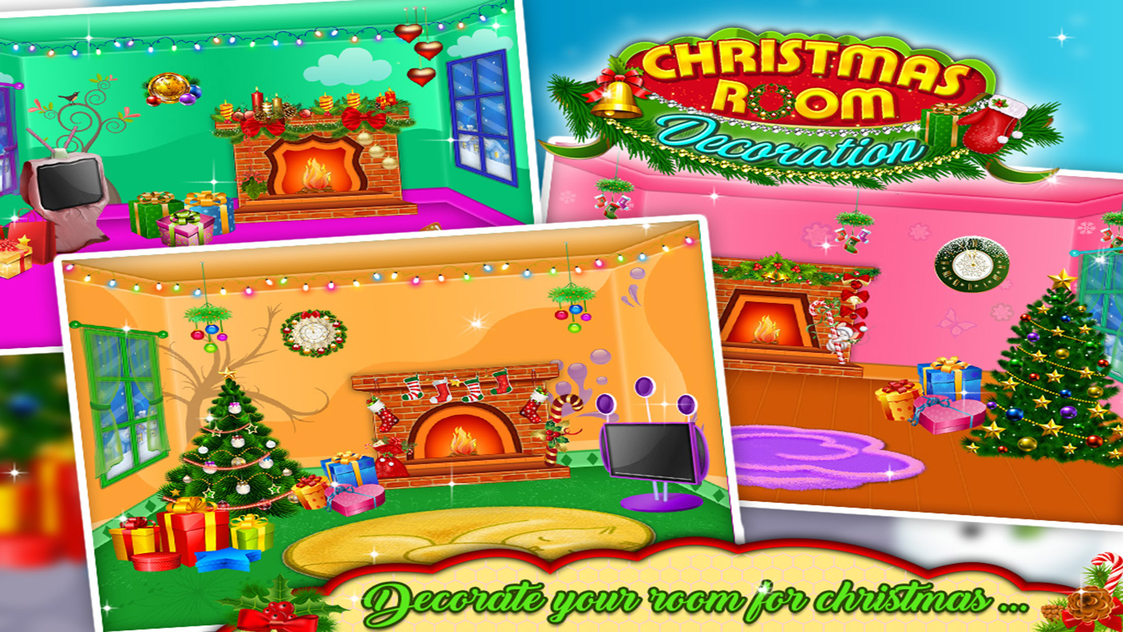 Christmas Room Decoration - Free kids game screenshot 4