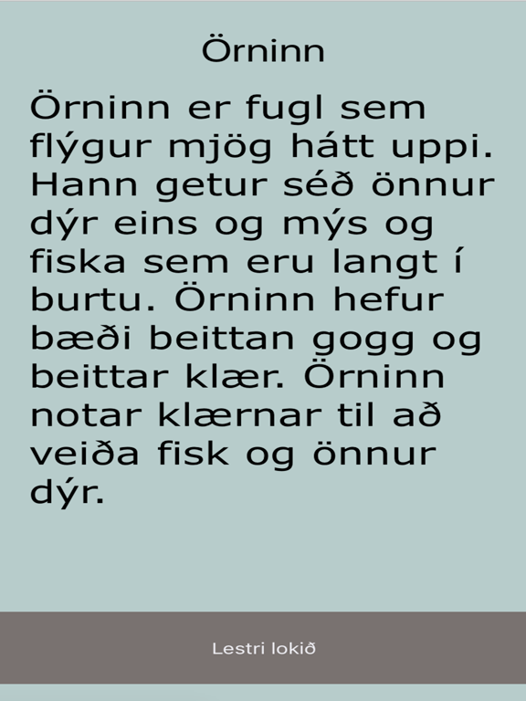 Screenshot #5 pour Lestrarleikurinn