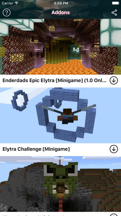 Elytra Maps Addons for Minecraft PE