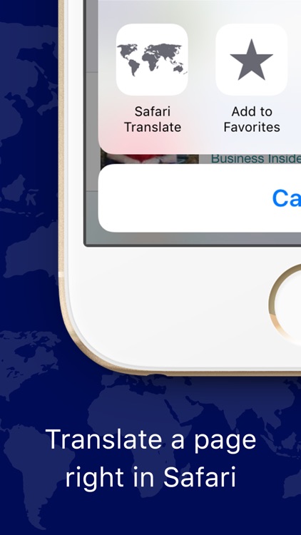 Web Page Translation for Safari