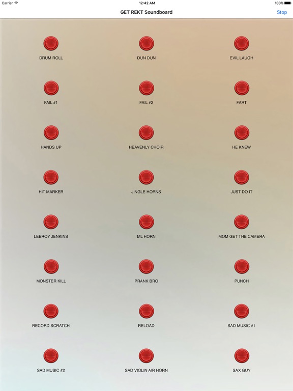 GET REKT Soundboard - MLG Sounds iPad screenshot 1 - Entertainment app