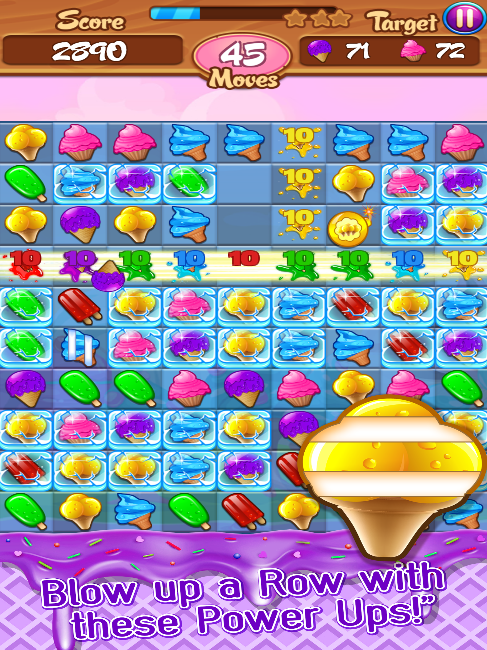 Ice Cream Frenzy: Free Match 3 Game