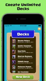 deck builder for clash royale - building guide iphone screenshot 1