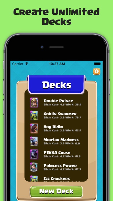 Deck Builder For Clash Royale - Building Guideのおすすめ画像1