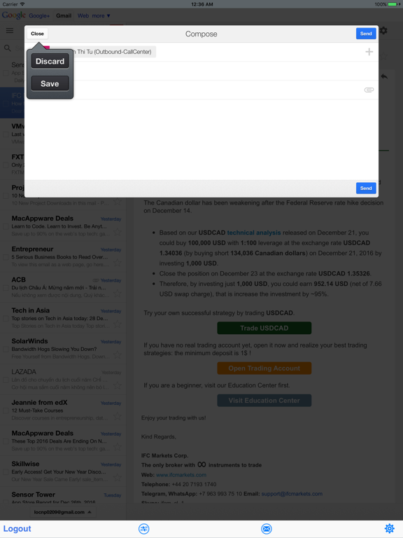 Screenshot #6 pour Secure Mail for Gmail: safe email with TouchID
