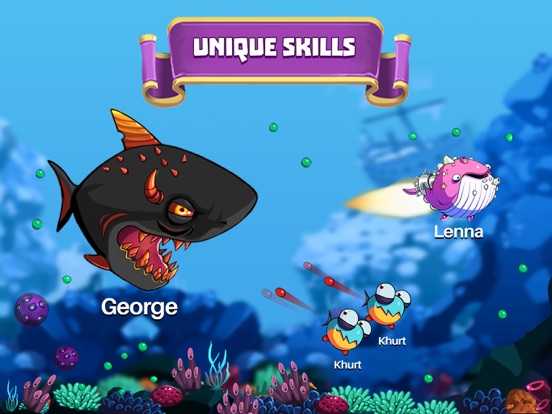 Screenshot #6 pour EatMe.io:  Hungry Fish Attack!