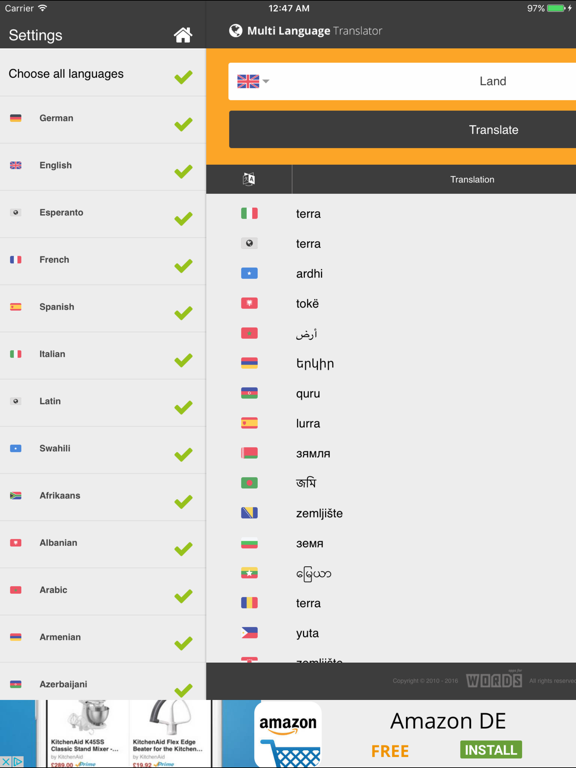 Screenshot #5 pour a! Multi Languages Translator