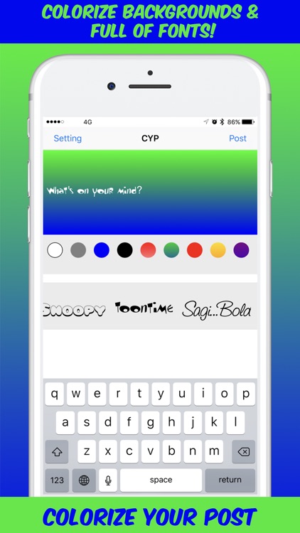 Colorize Your Share Post Social Network