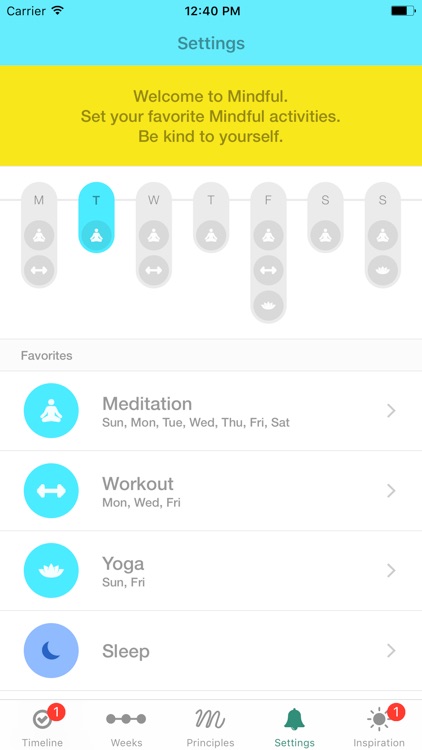 Mindful: track your mindful events