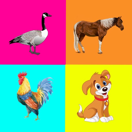 Farm Animals - Kids Learning Matching Game icon