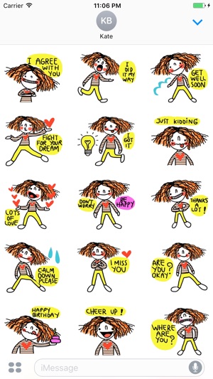 Rosalind Creative Girl English Stickers(圖2)-速報App
