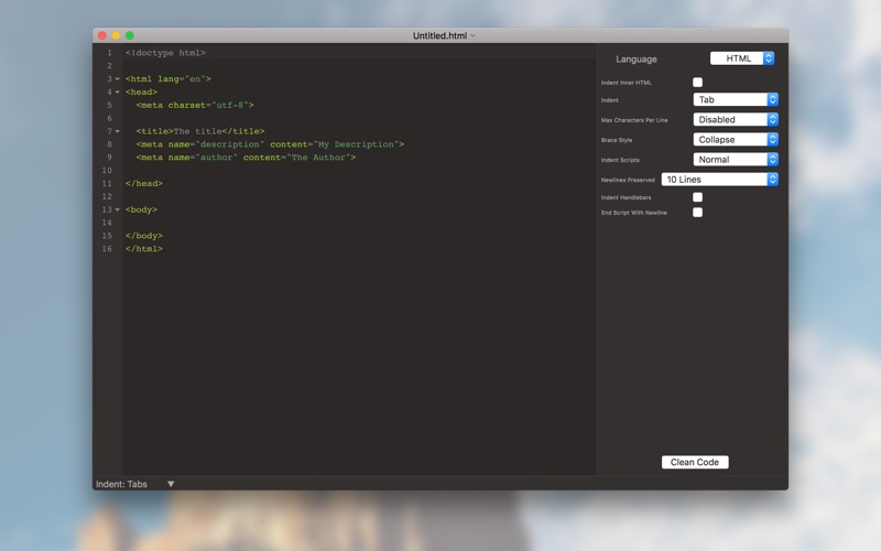 Screenshot #1 pour Code Cleaner