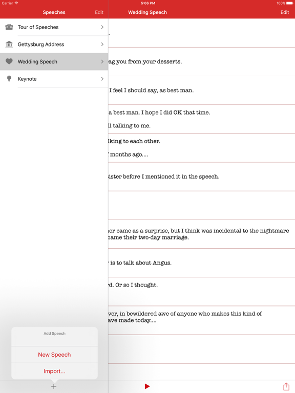 Screenshot #4 pour Speeches App