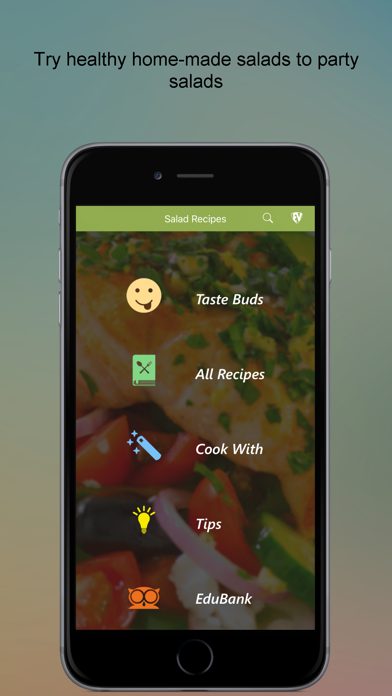 Screenshot #1 pour Salad Recipes SMART Cookbook