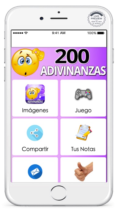 Screenshot #1 pour 200 Adivinanzas