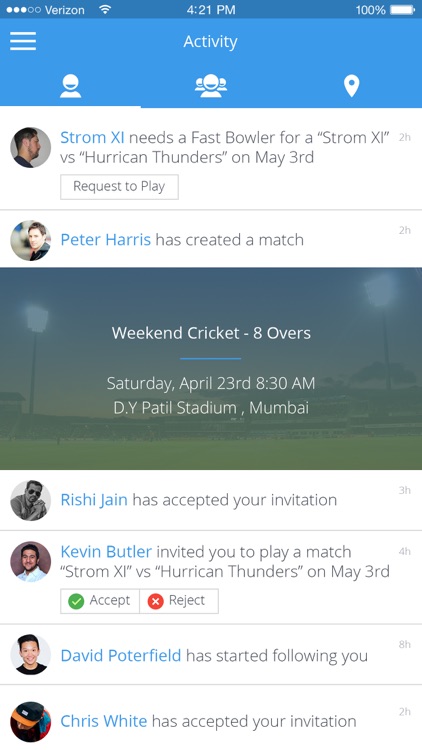 CrickNation - Cricket Finder
