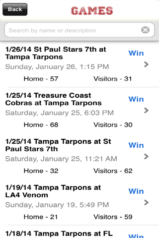 Tampa Tarpons screenshot 3