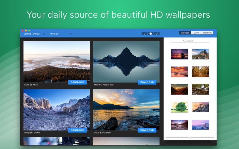 Screenshot #1 pour WallpapersHQ - Ultra HD in 4K
