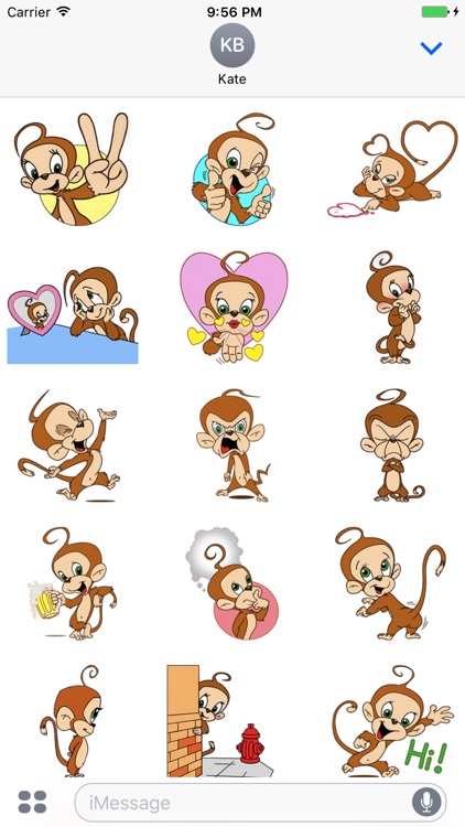Stupid Monkey - Cute stickers for iMessage