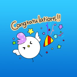 Avery The Cute Little White Chick Stickers