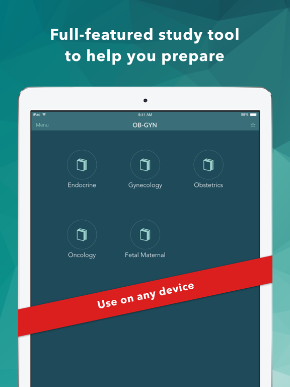 USMLE LANGE Ob Gyn Flashcards iPad screenshot 5 - Medical app
