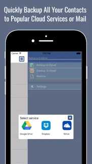 vcard contacts backup - copy & export address book iphone screenshot 2