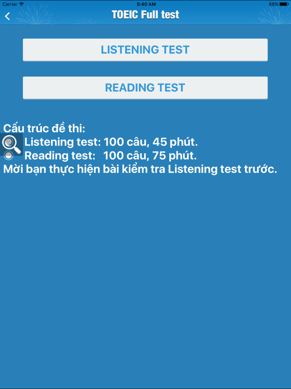TOEIC TOÀN THƯ iPad screenshot