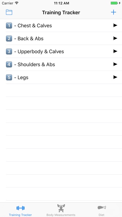 Training Tracker Lite: Body Tracker/Meal Planner