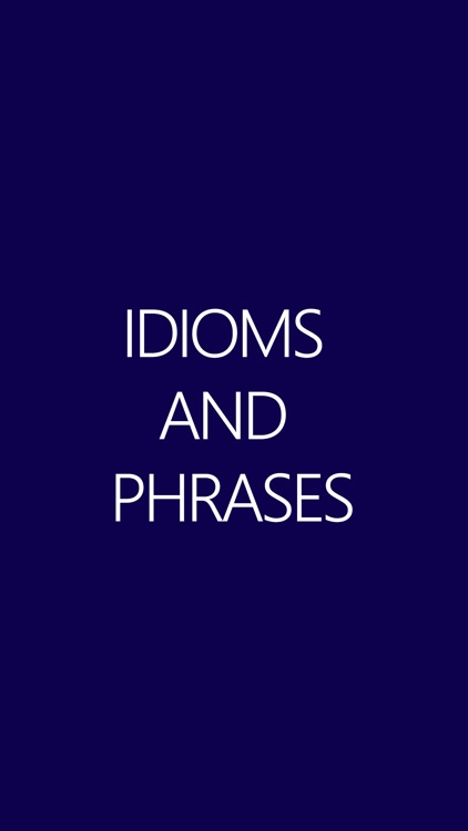 Learn Idioms And Phrases