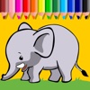 Coloring Book Pages Elephants For Kids And Adult