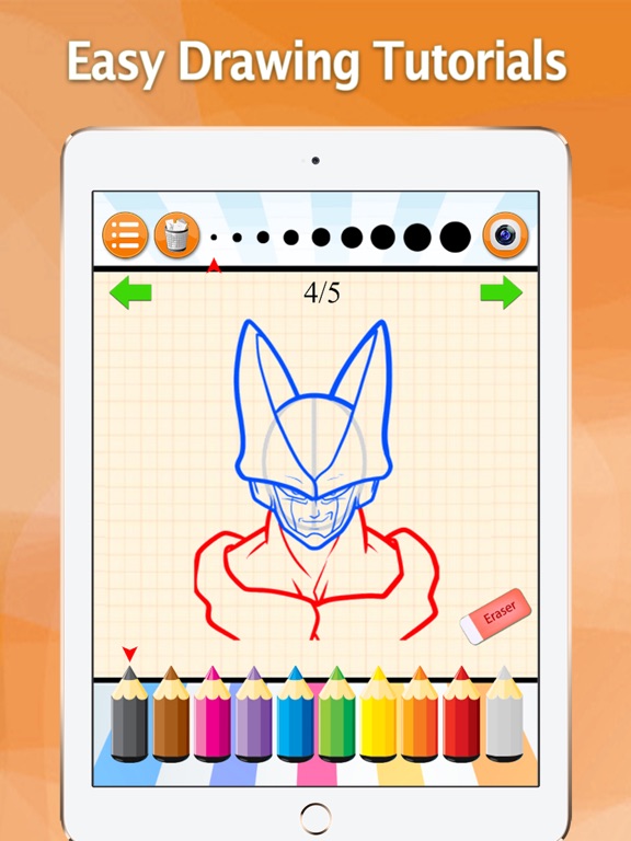 Screenshot #6 pour How to Draw for Dragon Ball Z Drawing and Coloring