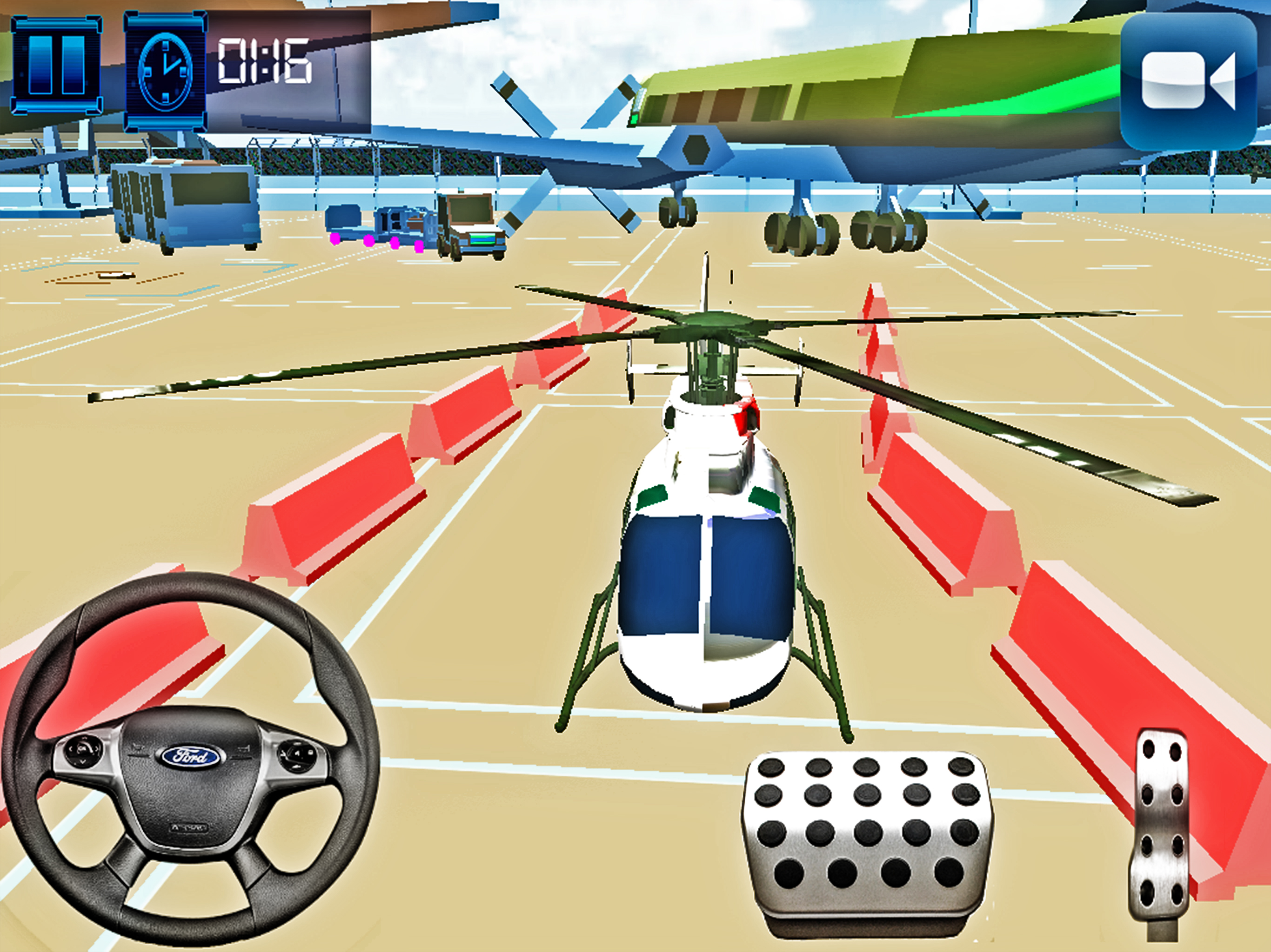 Helicopter Parking Simulation Game 2017 screenshot 8