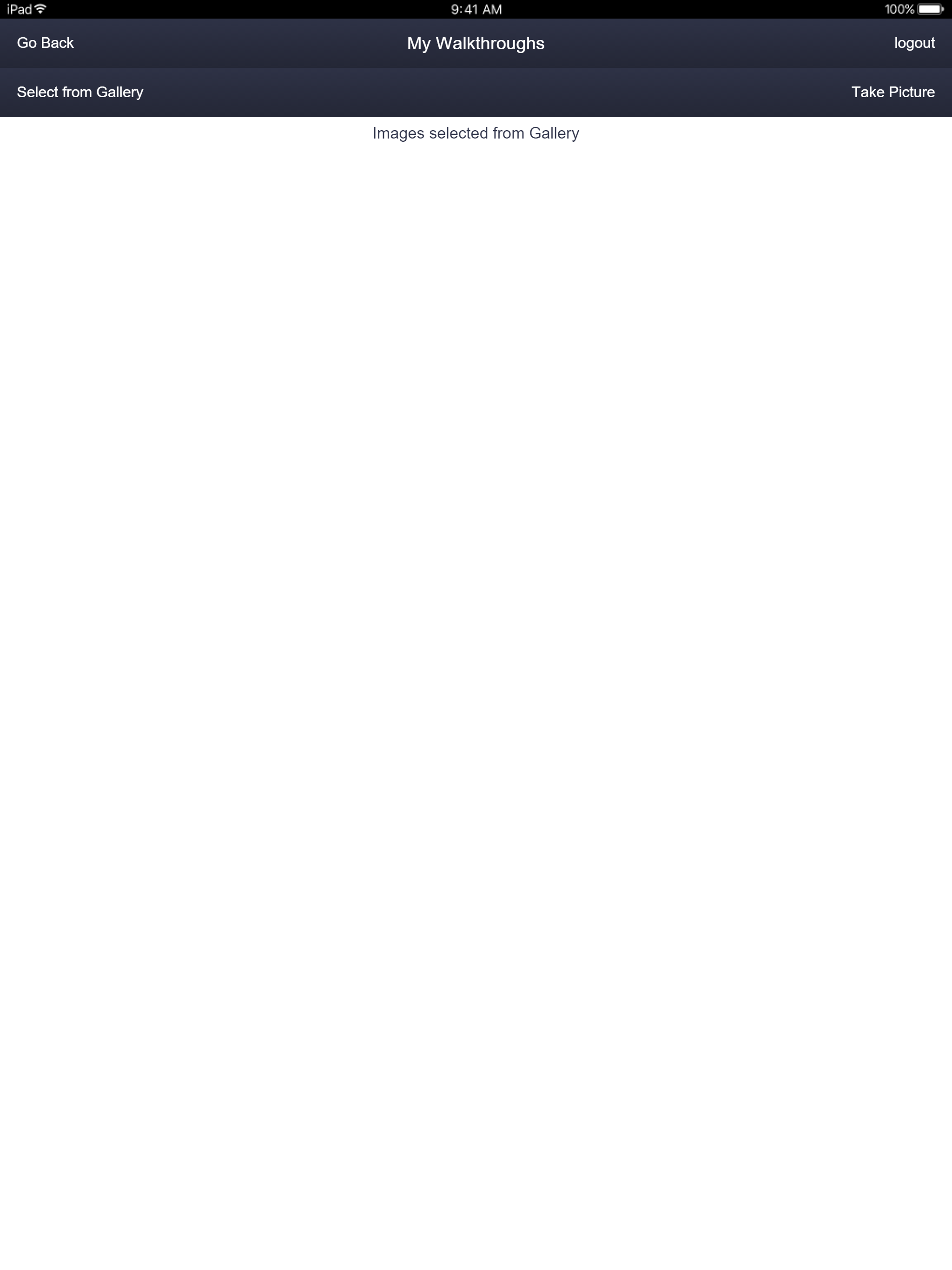 My Walkthrough App