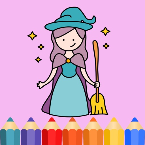 Fairy tale Coloring Pages game for kids iOS App