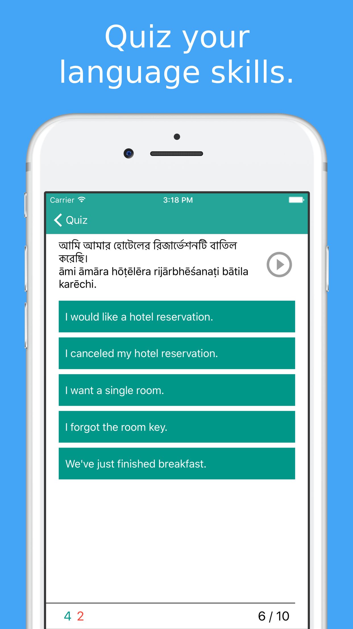 Simply Learn Bengali - Bangladesh Phrasebook App screenshot 4