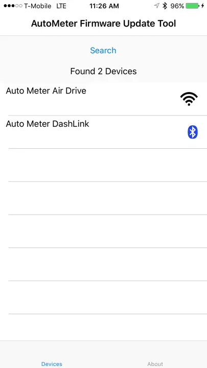 AutoMeter Firmware Update Tool iPhone Ekran Görüntüsü 1