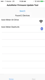 autometer firmware update tool iphone screenshot 1