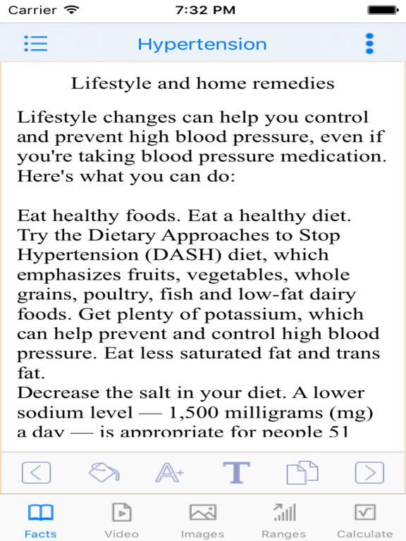 Hypertension BP iPad screenshot