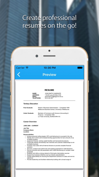 Resume Expert - Pro CV Builder screenshot-0