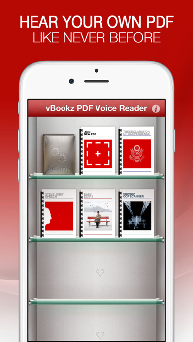 vBookz PDF Voice Reader US Screenshot